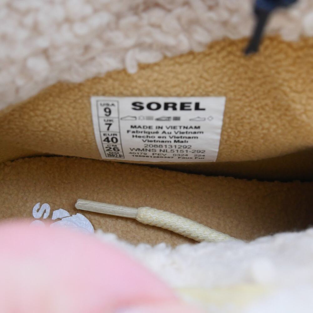 NEW Sorel Women's 9 Out n About IV Chillz Boots WP Insulated Honey White Canoe - Picture 7 of 7